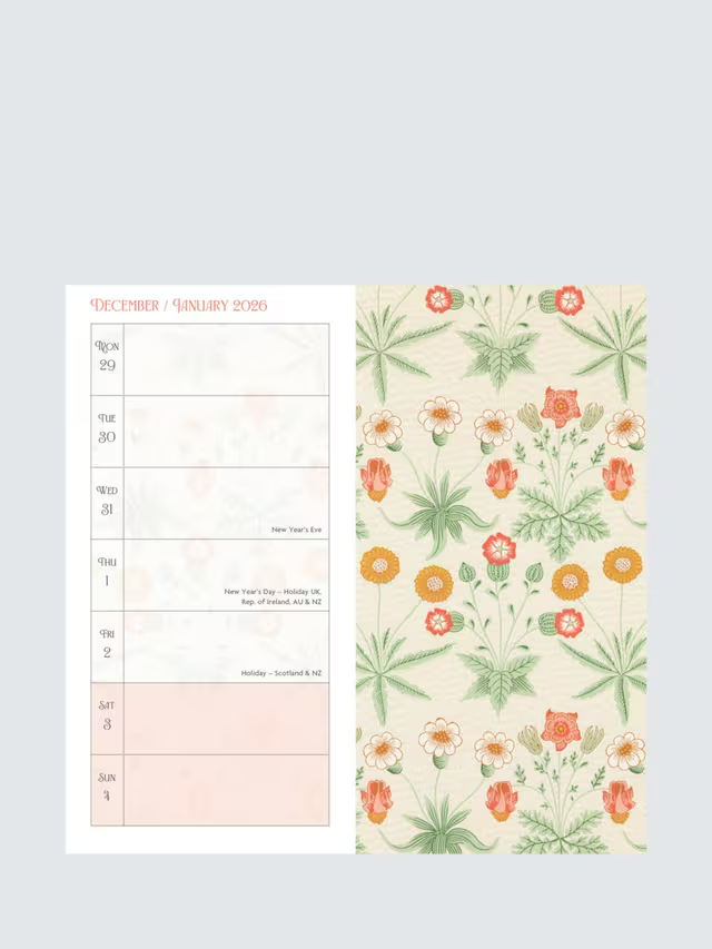 William Morris Slim Diary 2026
