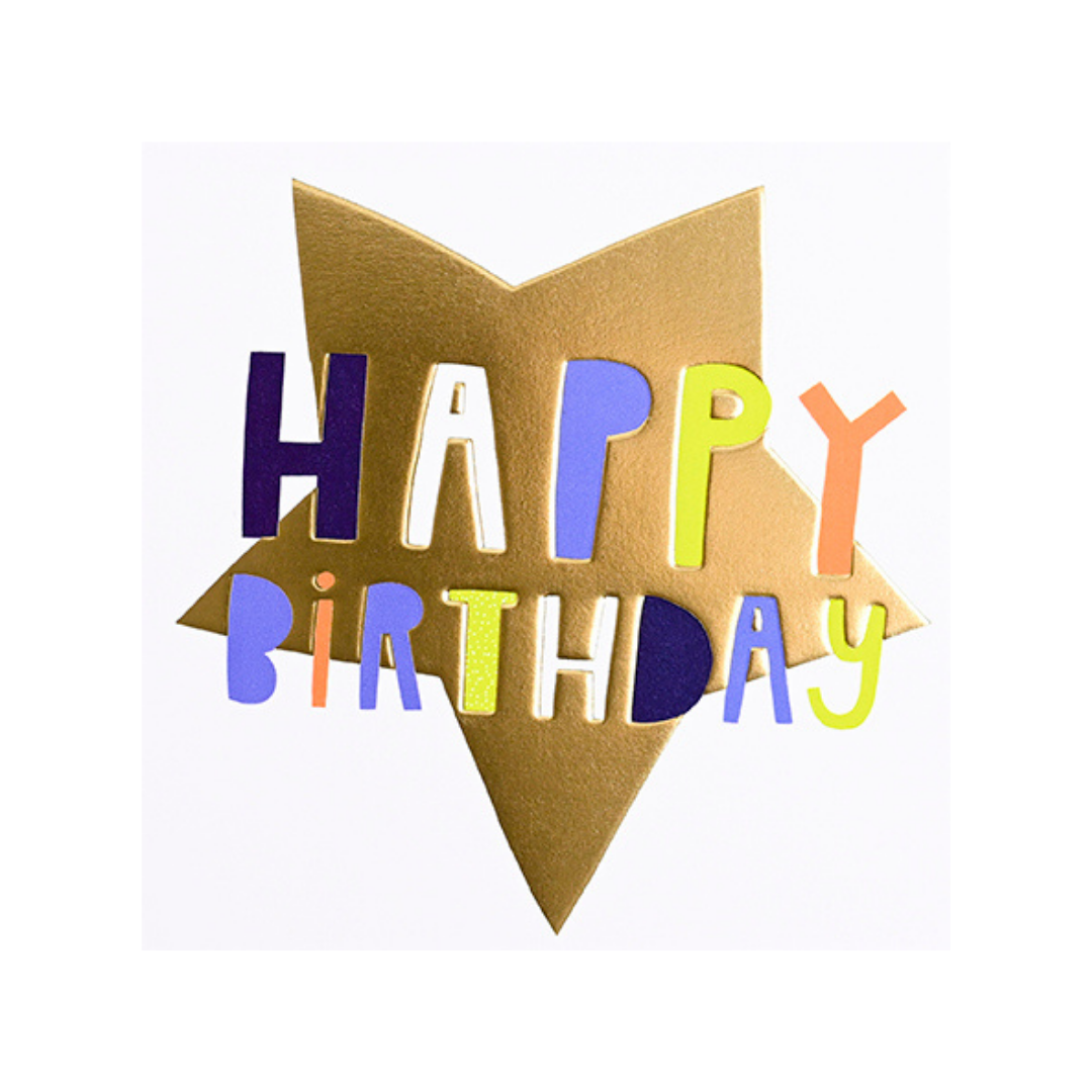 Card Birthday Star