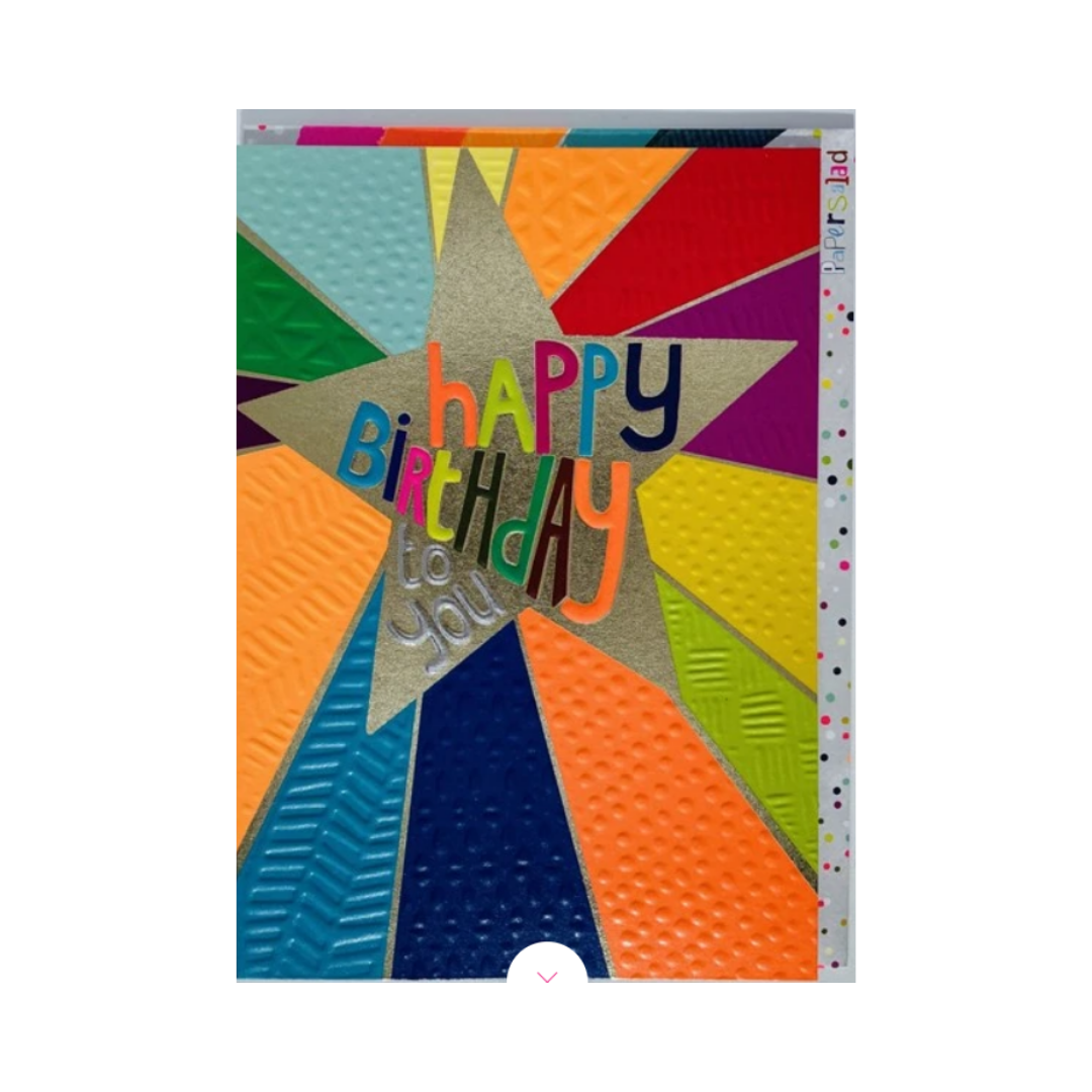 Hoopla Neon Star Birthday