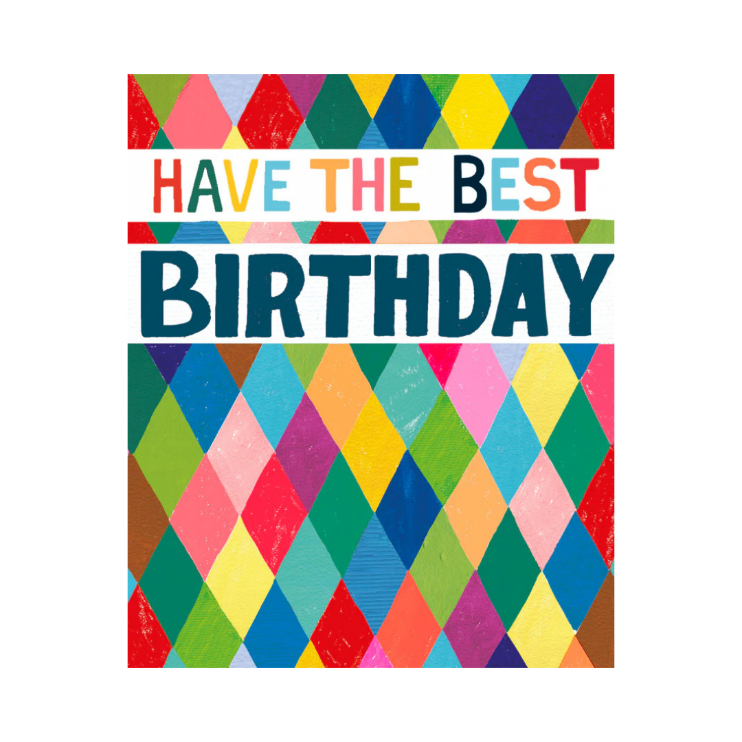 Card Birthday Harlequin