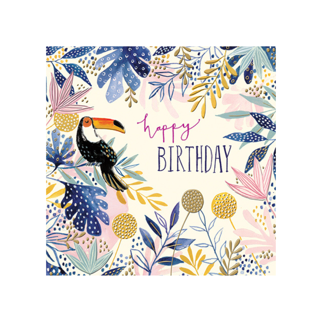 Birthday Card Toucan Party