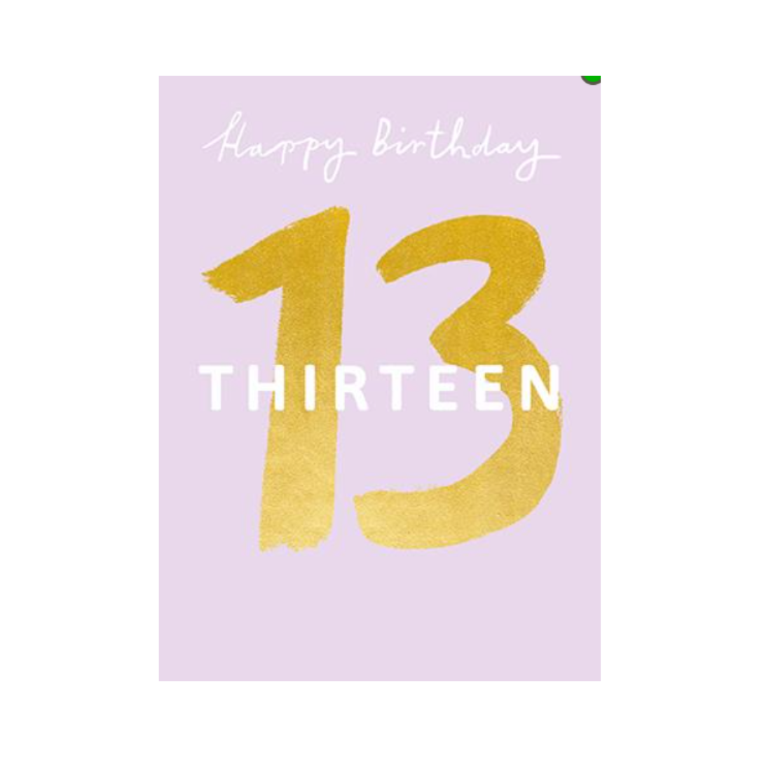 Birthday Age 13