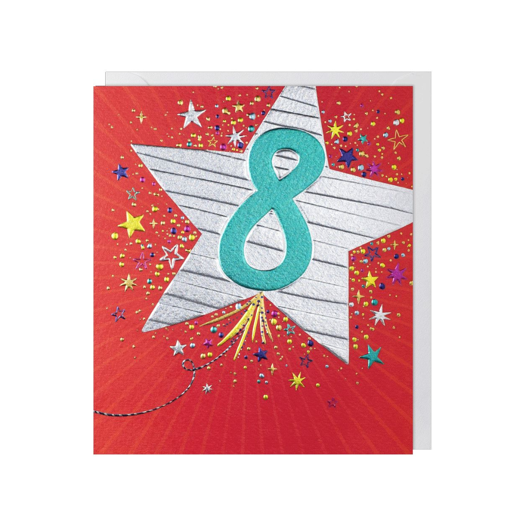 Birthday Age 8 Card