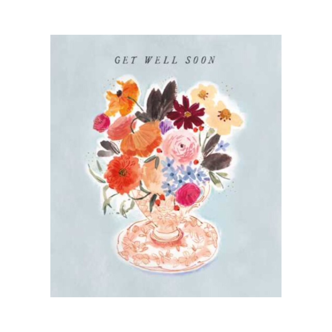 Get Well Soon Flower Card