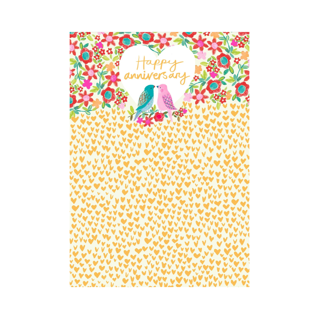Card Anniversary Birds