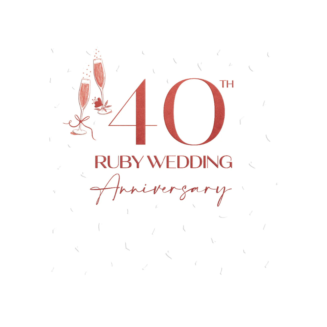 Ruby Wedding 40th Cheers