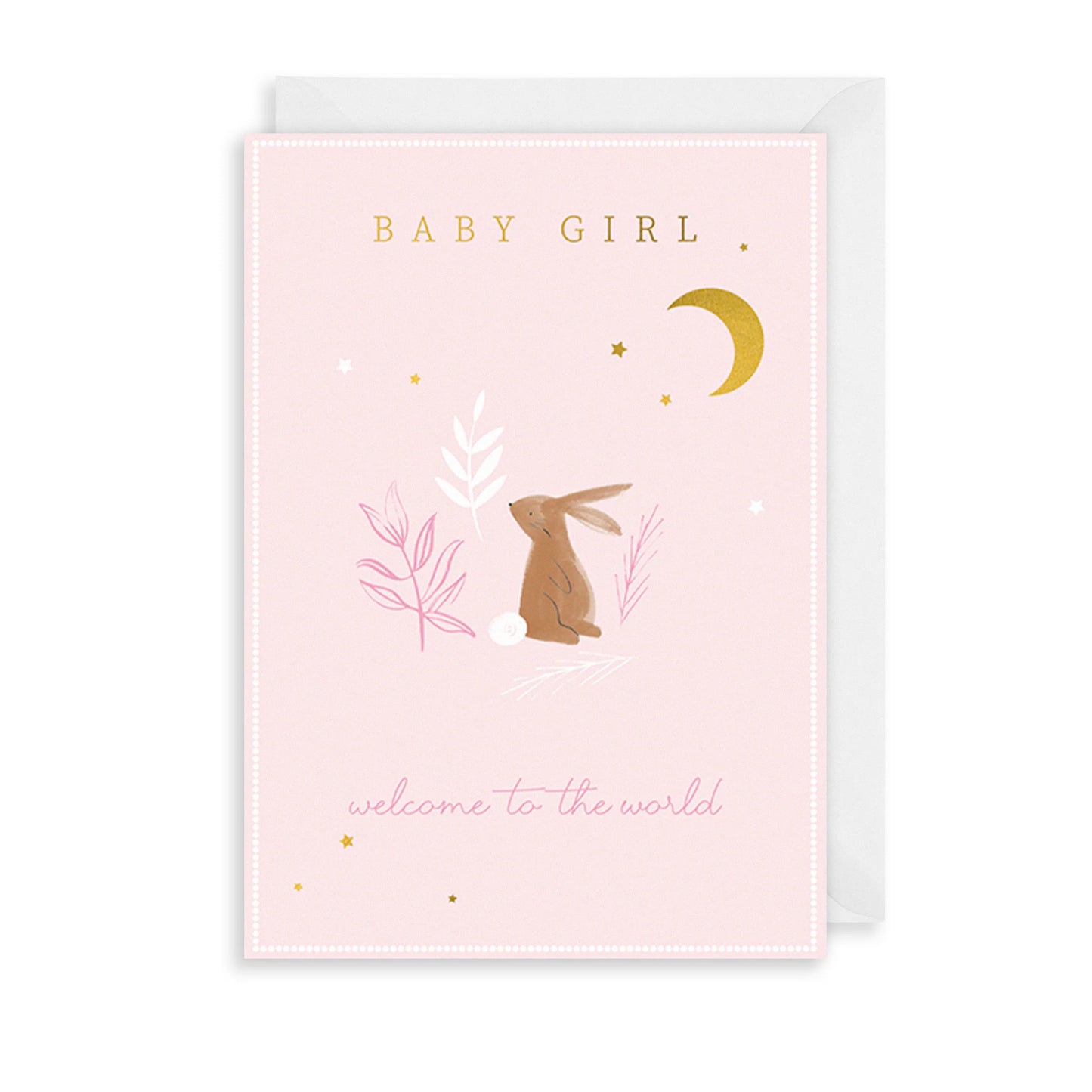 Girl Pink Bunny & Moon