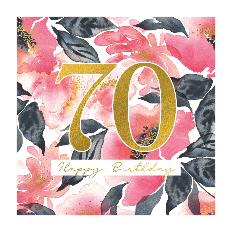 70th Birthday Card