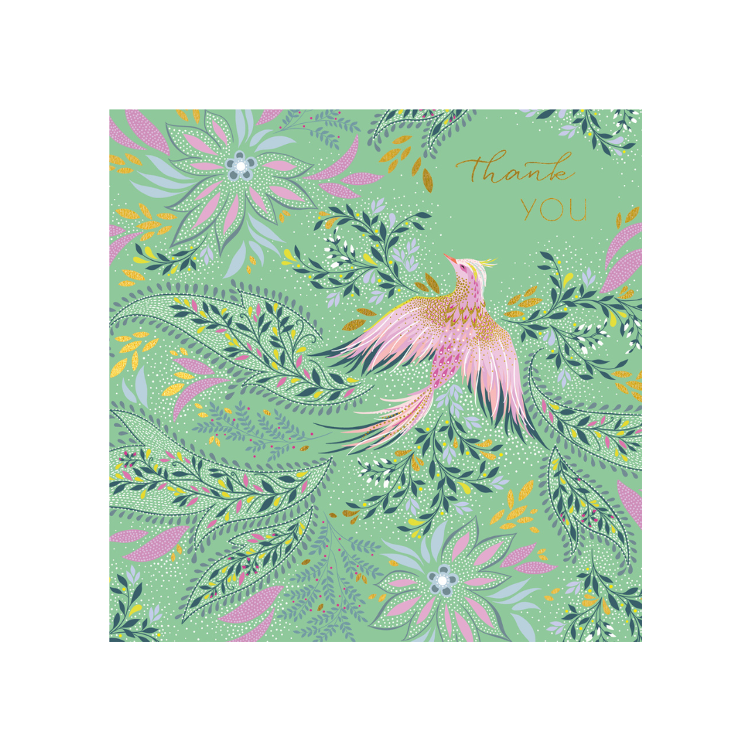 Thank You Bird on Green