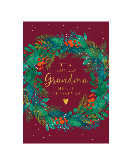 Grandma - Burgundy Wreath