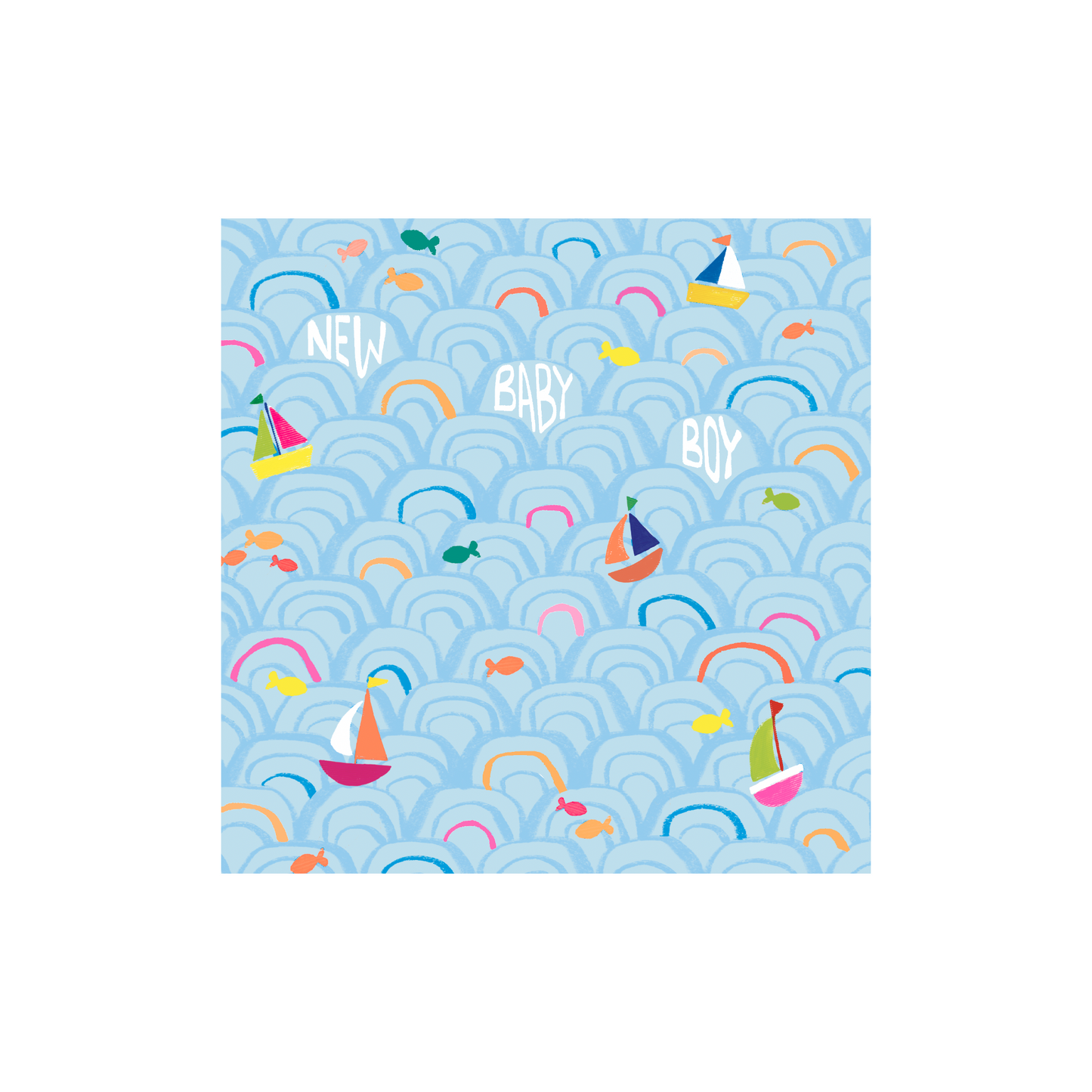 New Baby Boy Greeting Card