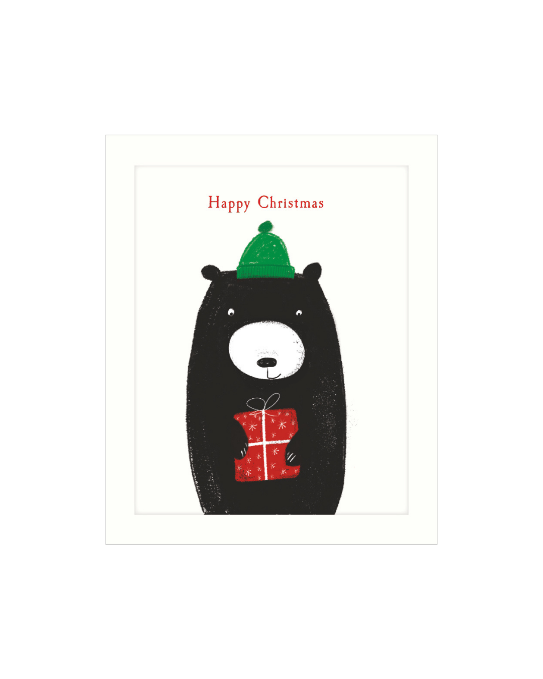 Bear Green Hat & Present