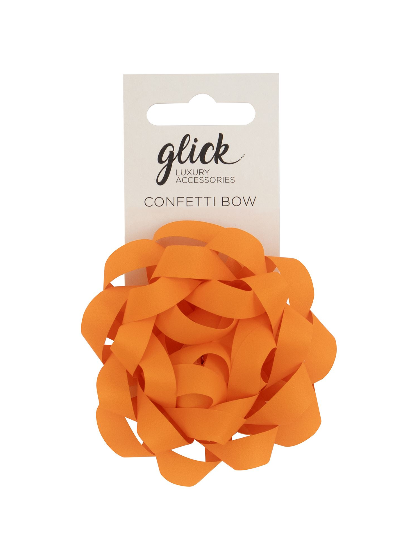 Orange Confetti Bow