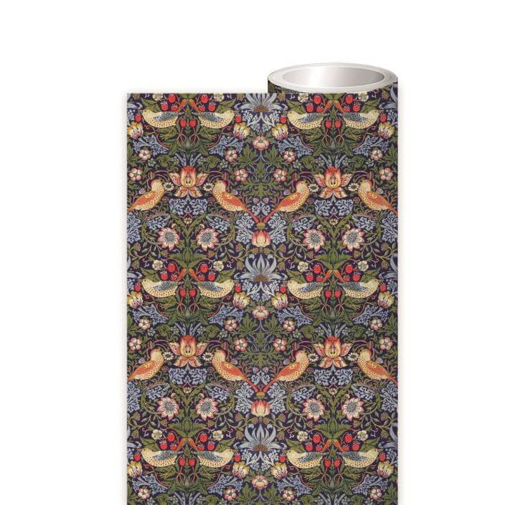 Gift Wrap Roll 3 Metre William Morris Strawberry Thief