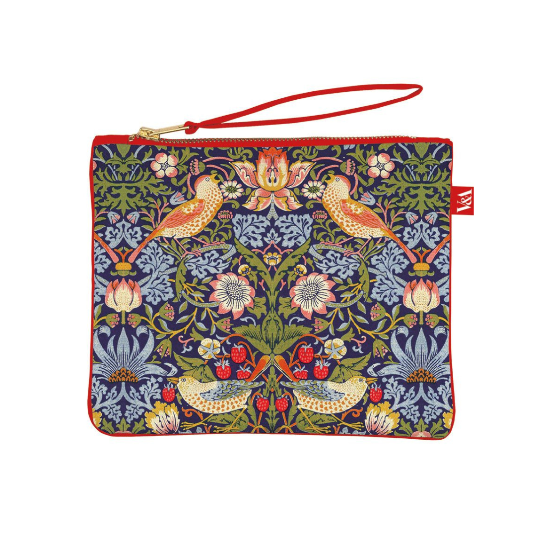 Strawberry Thief Pouch Bag