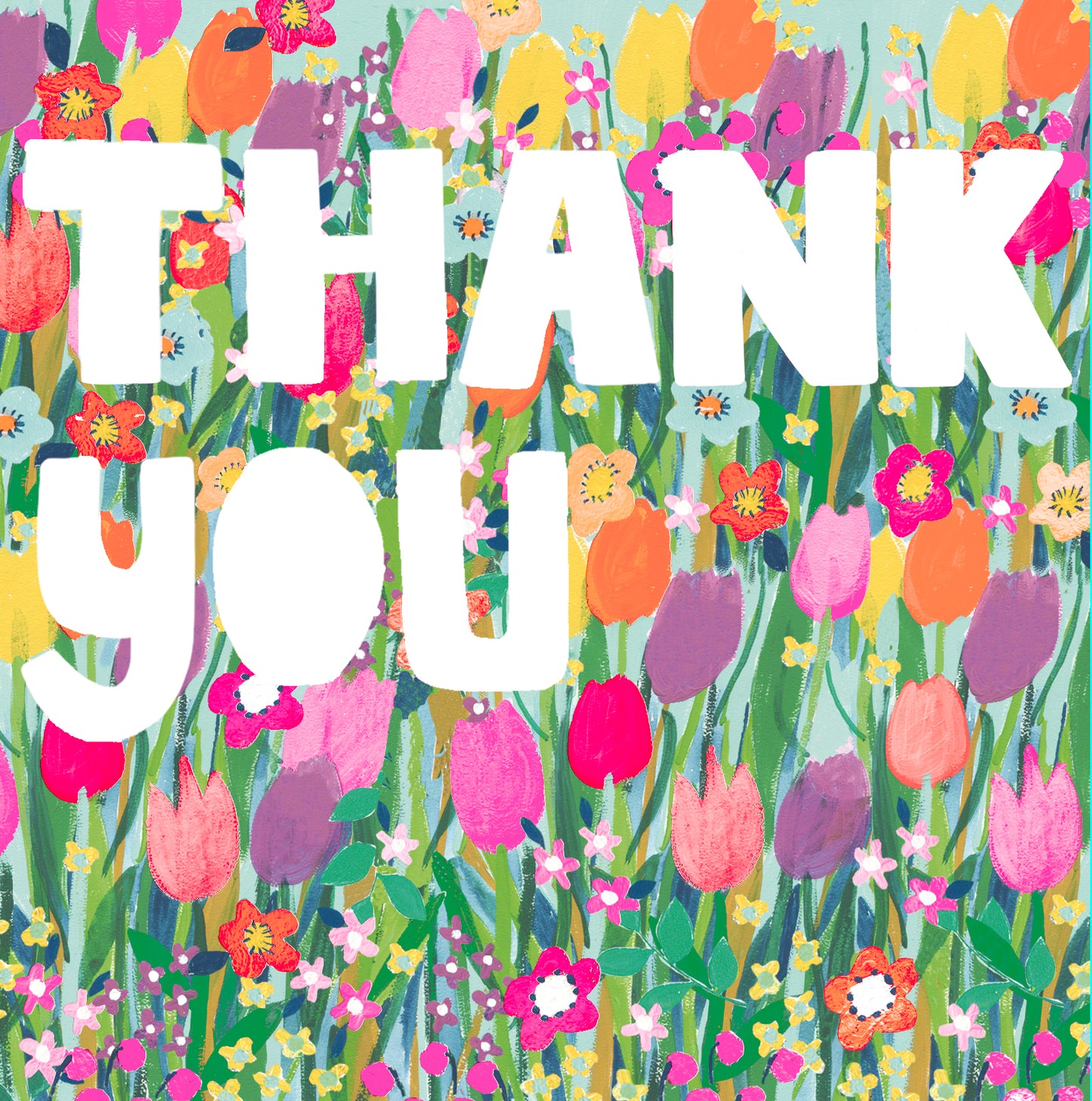 Fleurescent Thank You Greeting Card
