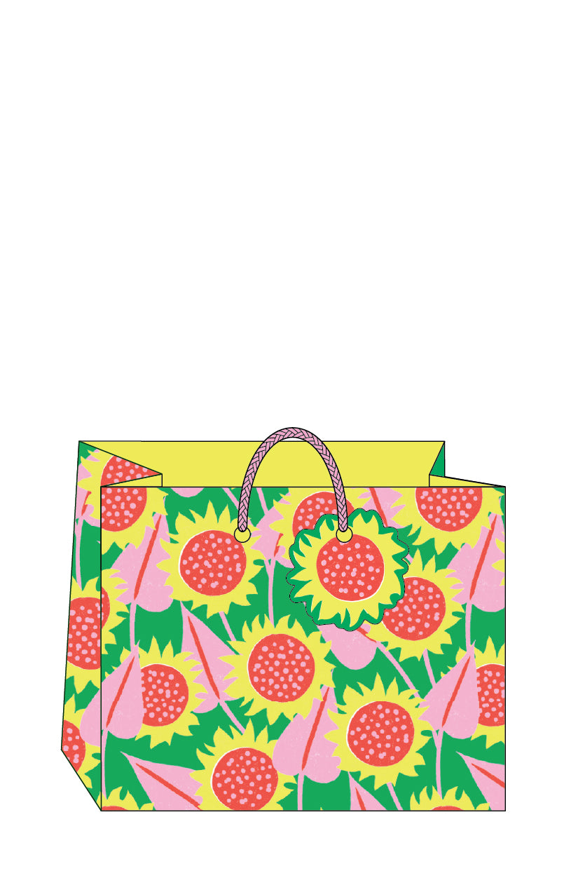 Landscape Medium Gift Bag Sunflowers