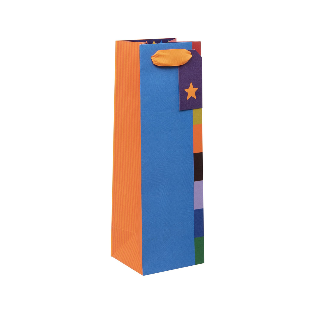 Colour Hub Blue Bottle Bag with Gift Tag