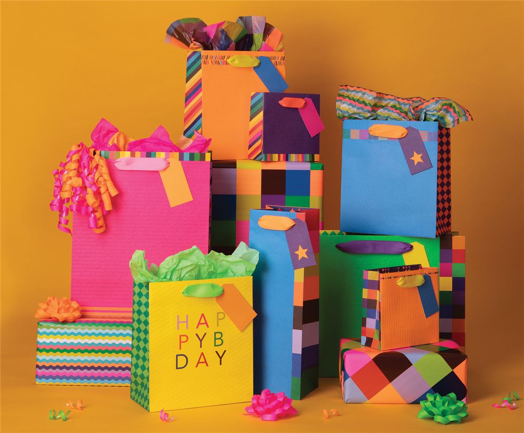 Colour Hub Blue Bottle Bag with Gift Tag