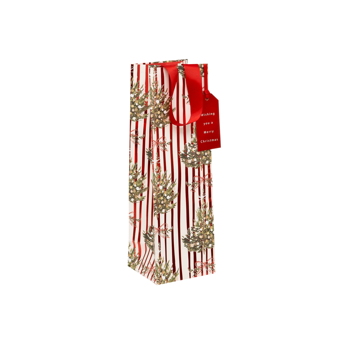 BAG BOTTLE STRIPED SPRUCE