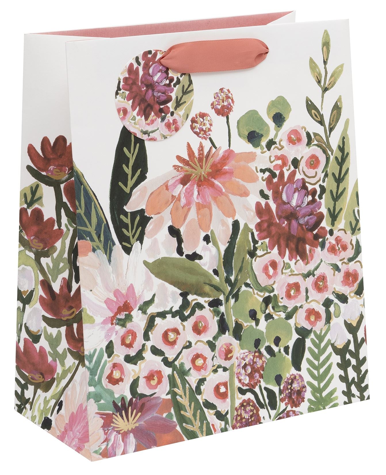 Large Gift Bag Flower Blooms with Gift Tag