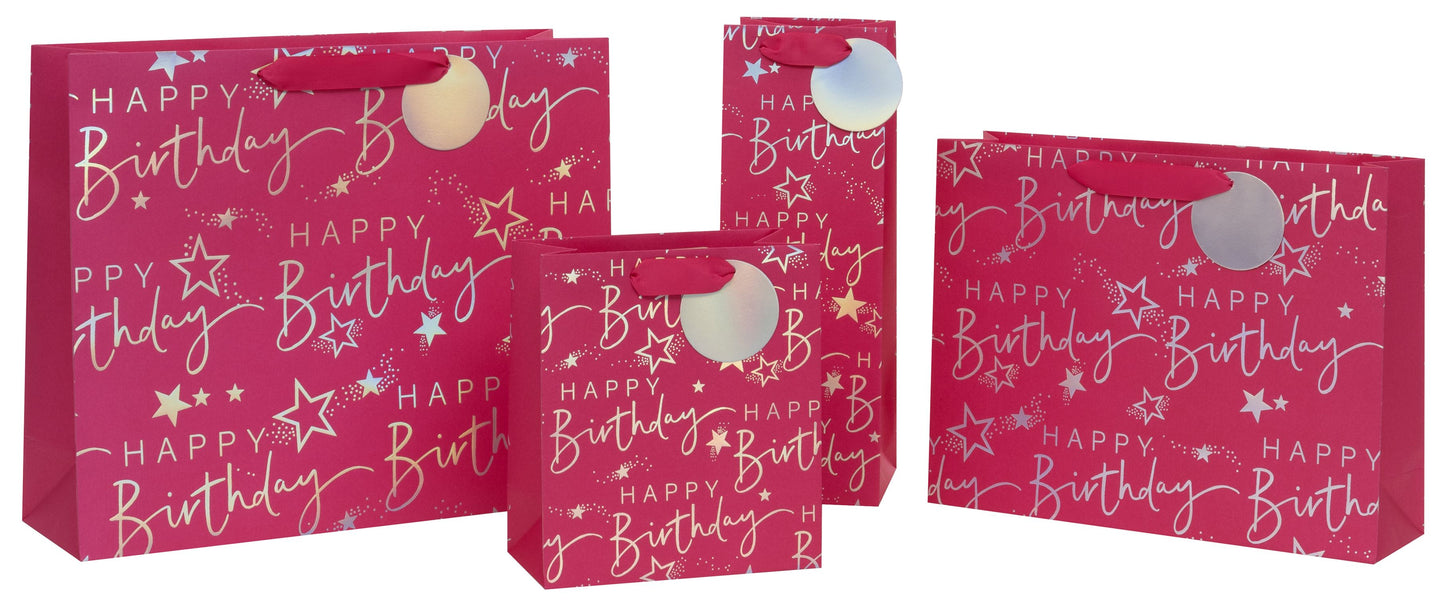 Carrier Birthday Pink with Gift Tag