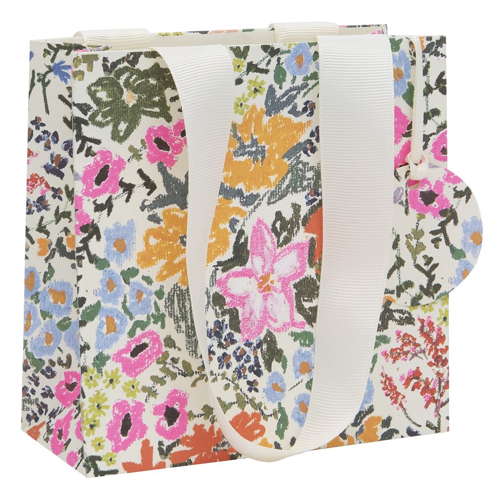 Small Gift Bag Stephanie's Garden with Gift Tag