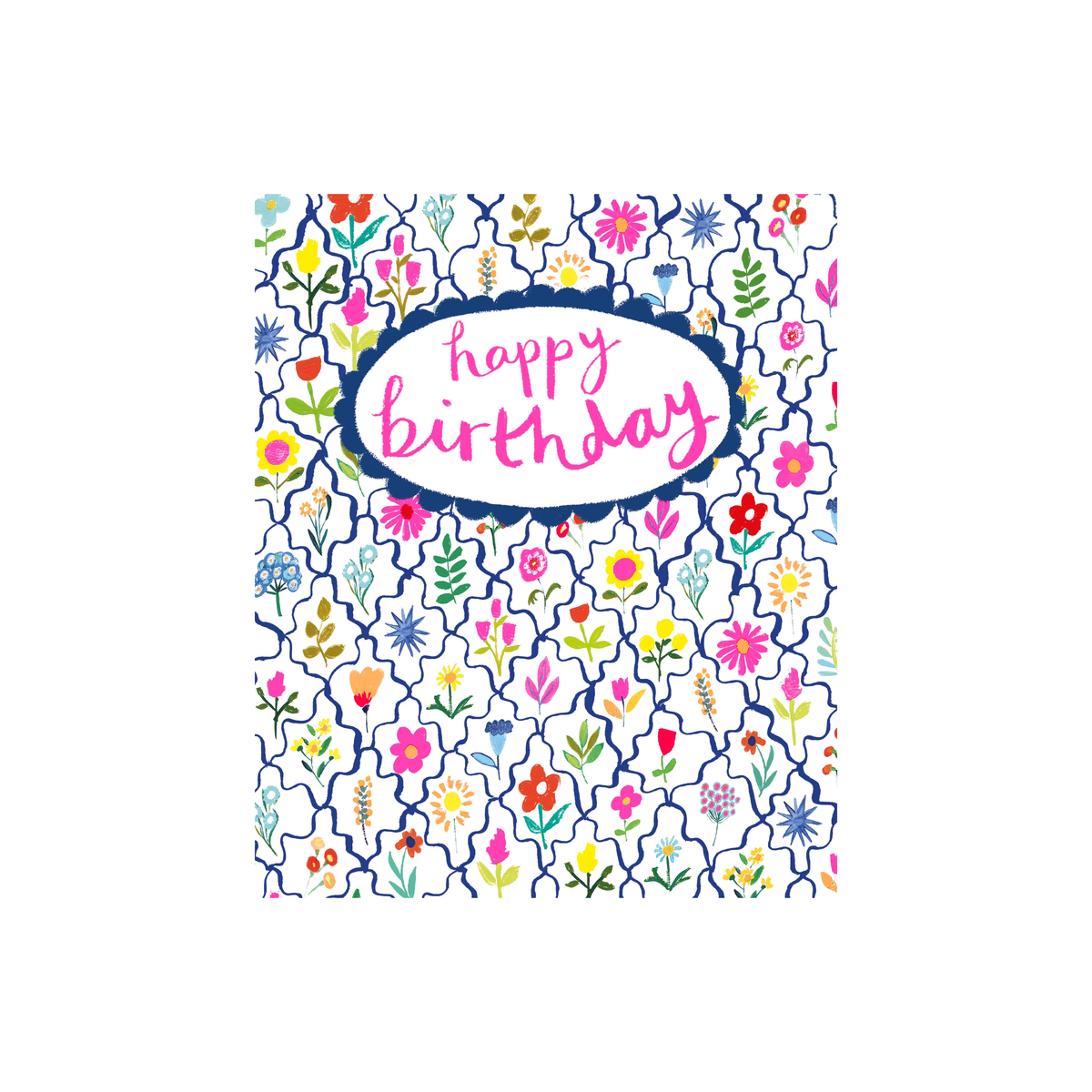 Birthday Ditsy Wiggle Floral