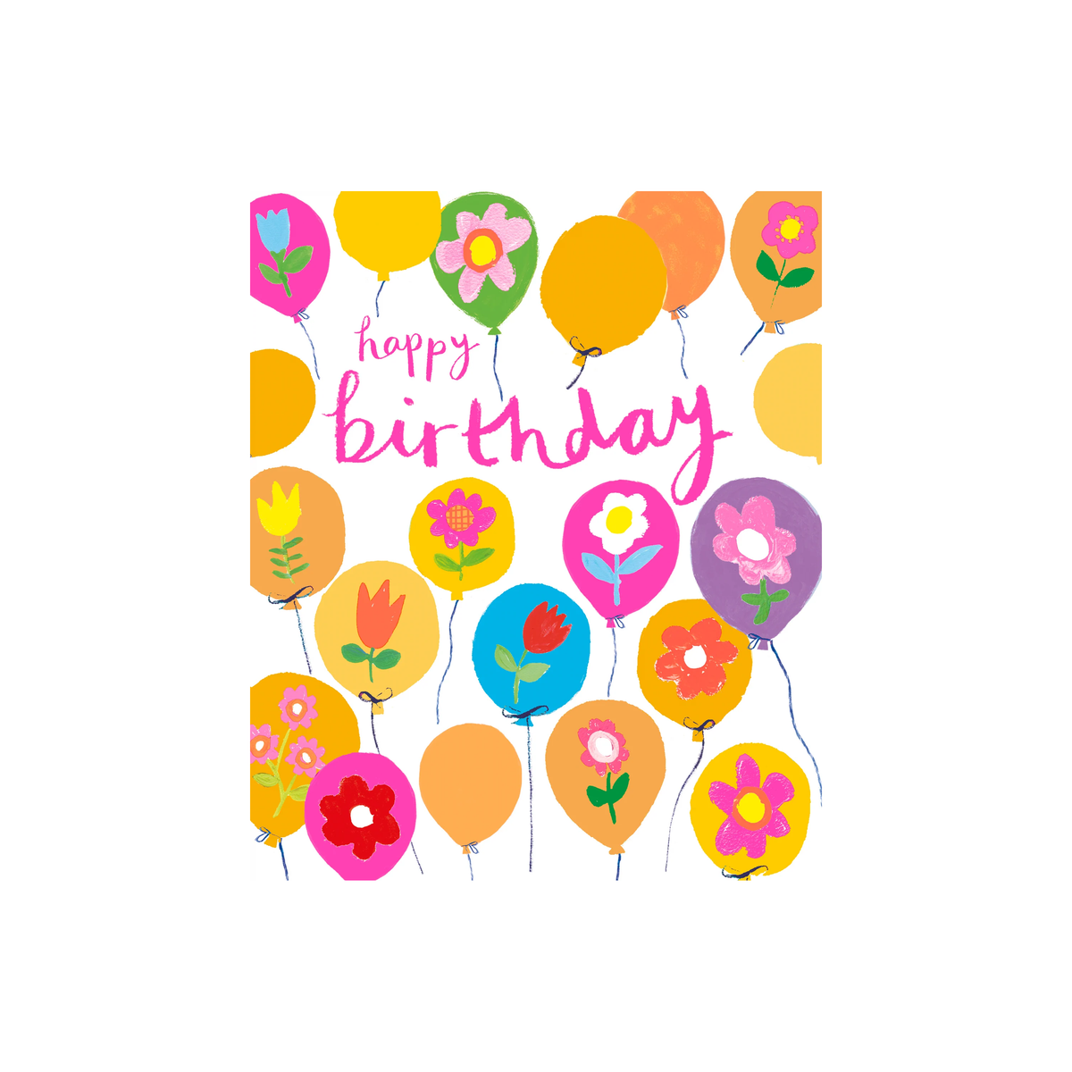 Birthday Floral Balloons