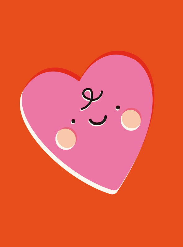 Happy Heart Greeting Card