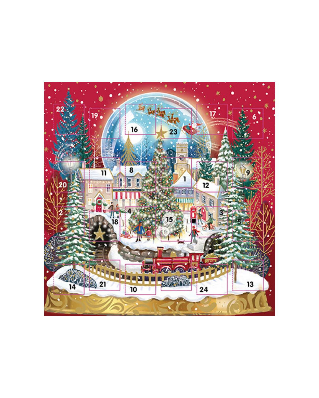 Advent Calendar Card Christmas Night
