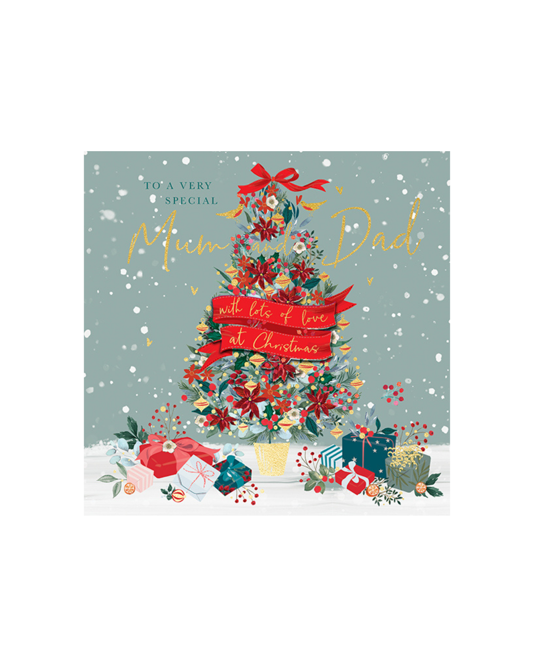 Card Christmas Tree Mum & Dad