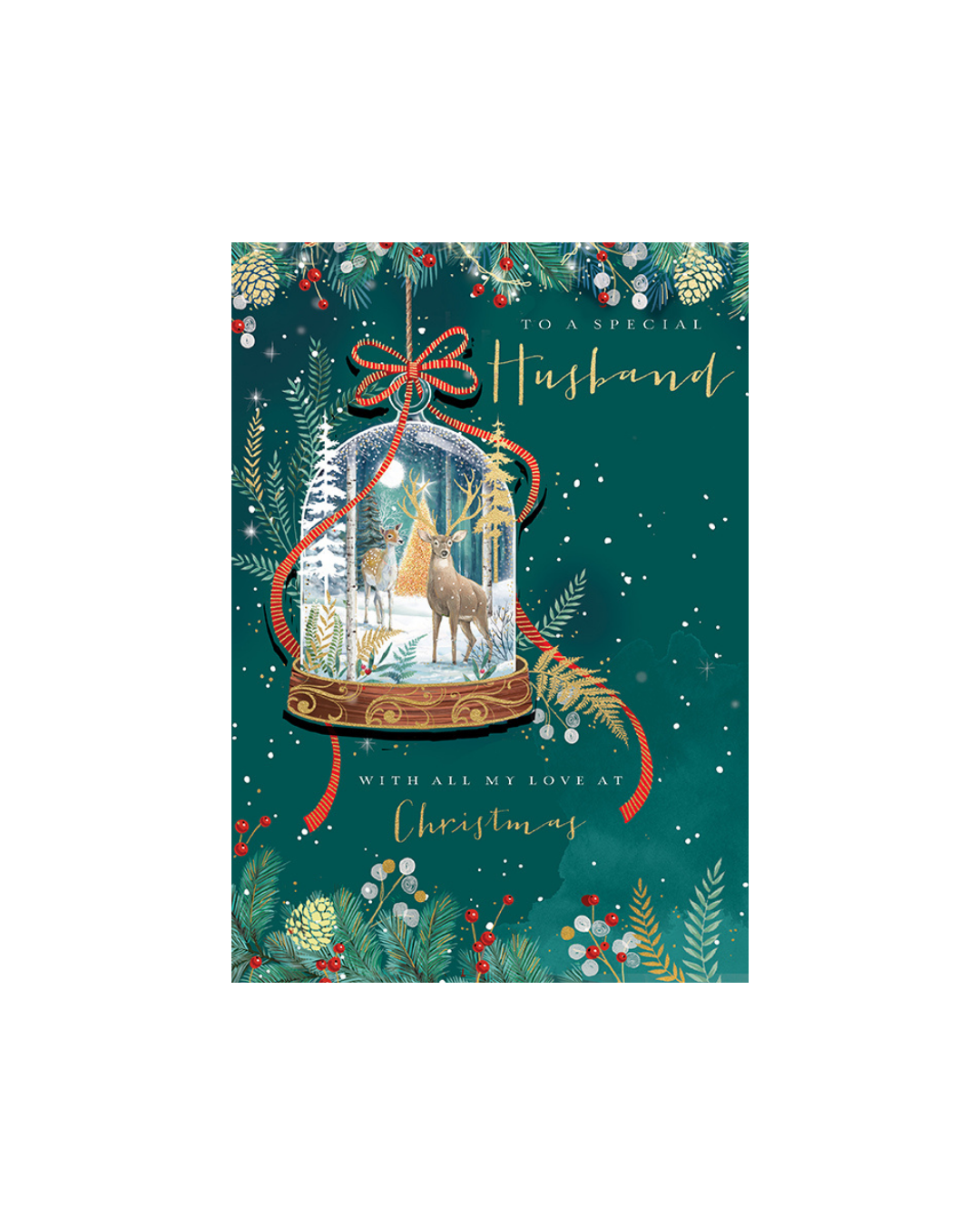 Card Winter Forest Husband