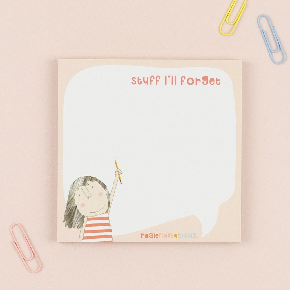 Stuff I'll Forget Jot Pad