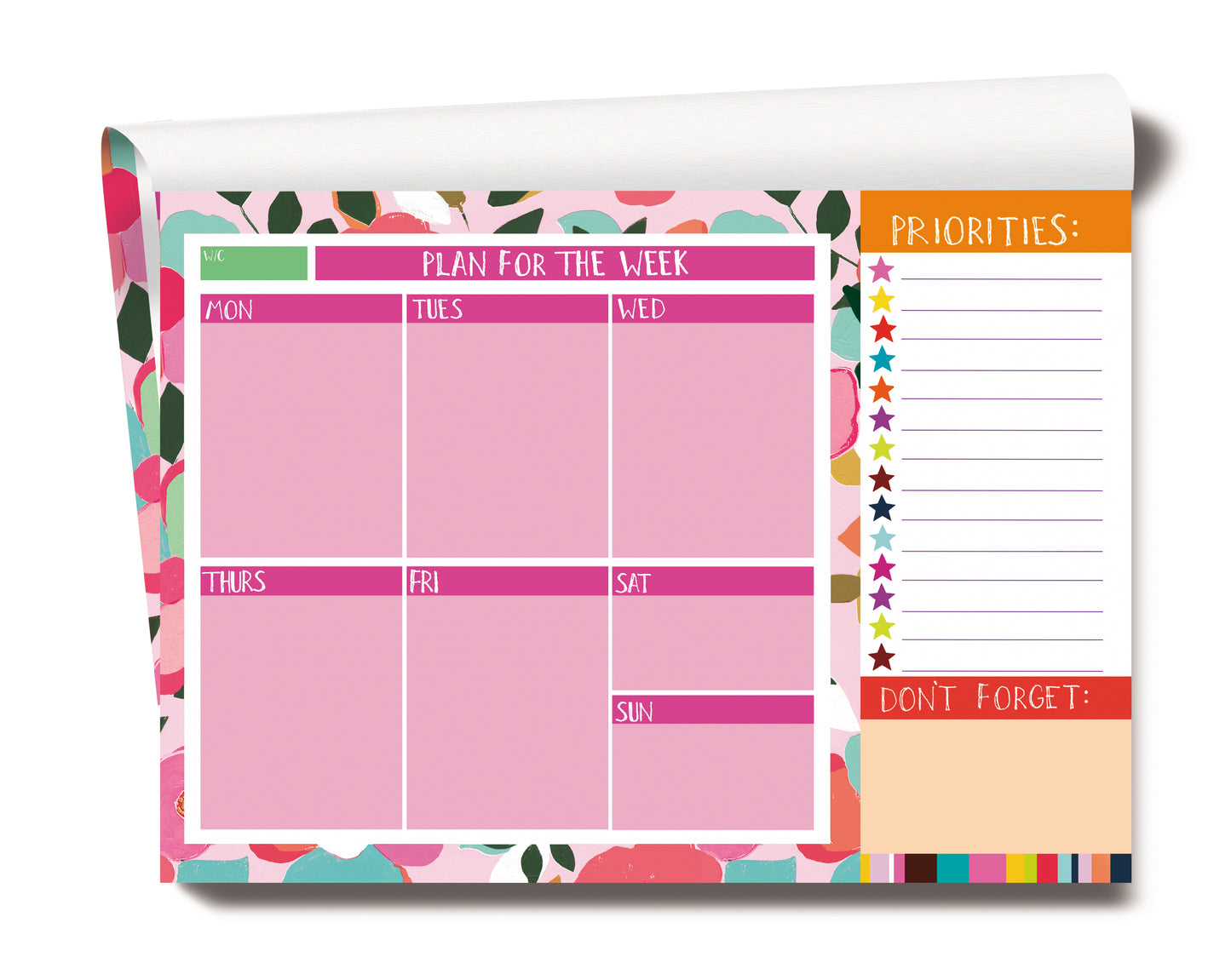 PaperSalad Weekly Desk Planner – 52 Tear-Off Sheets | Fun Aesthetic Organiser Pad