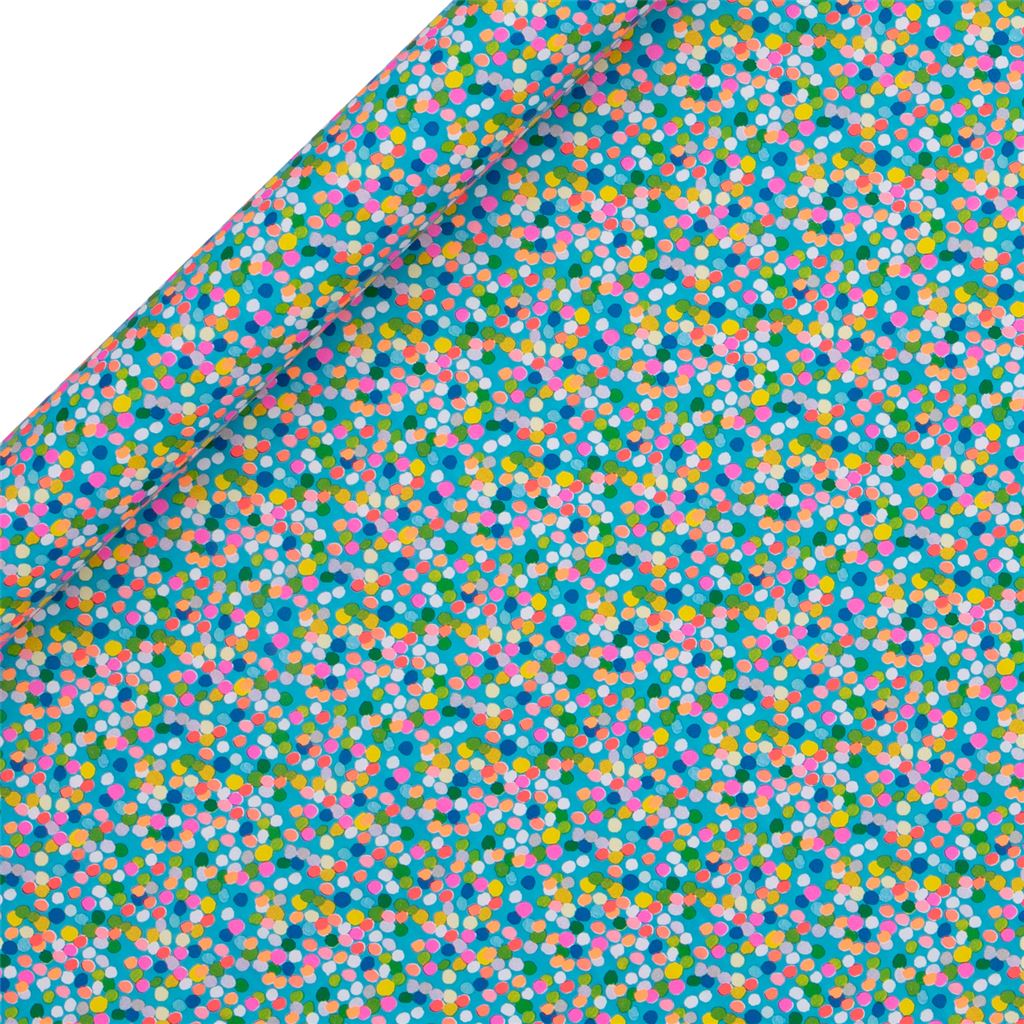 Roll Wrap 4m Spotty Blue