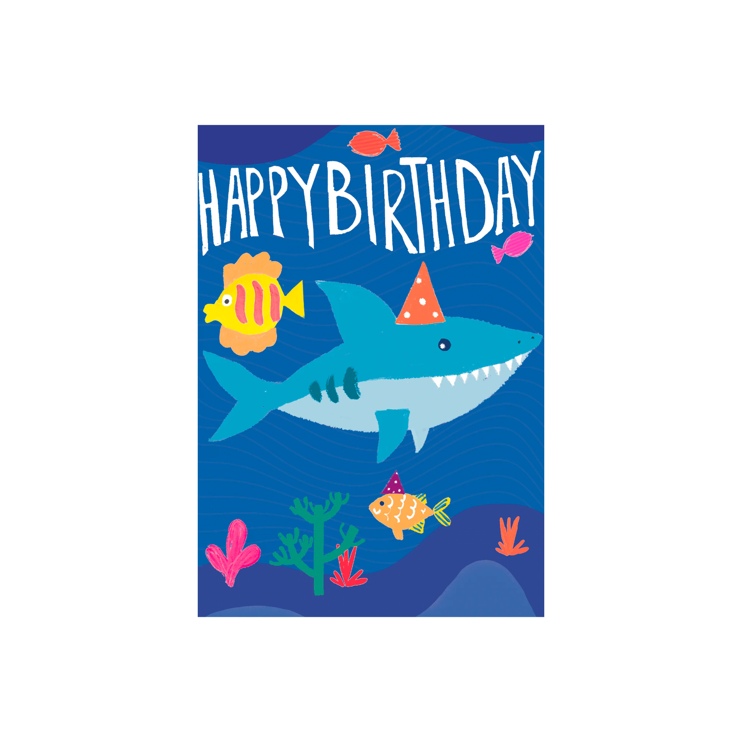Shark Happy Birthday Card
