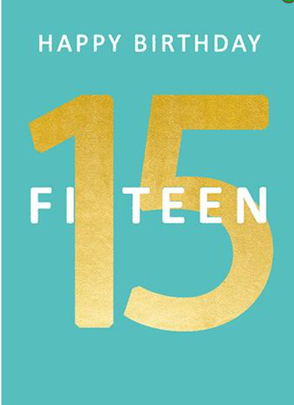 Birthday Age 15