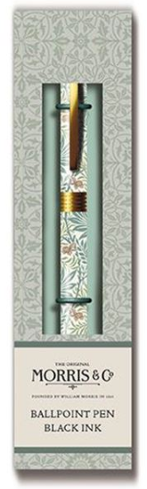 Morris & Co. Ballpoint Pen – Black Ink Pen in Gift Box | Botanical Willow Boughs Design