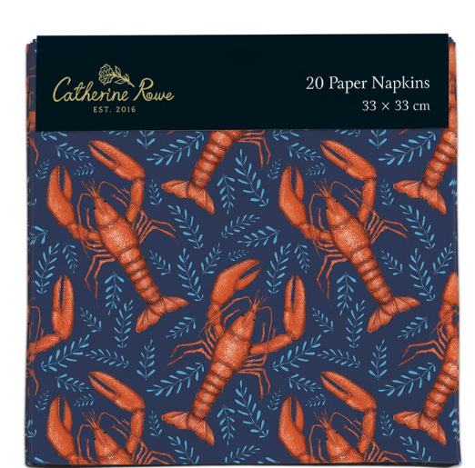 Paper Napkins 'Lobsters'