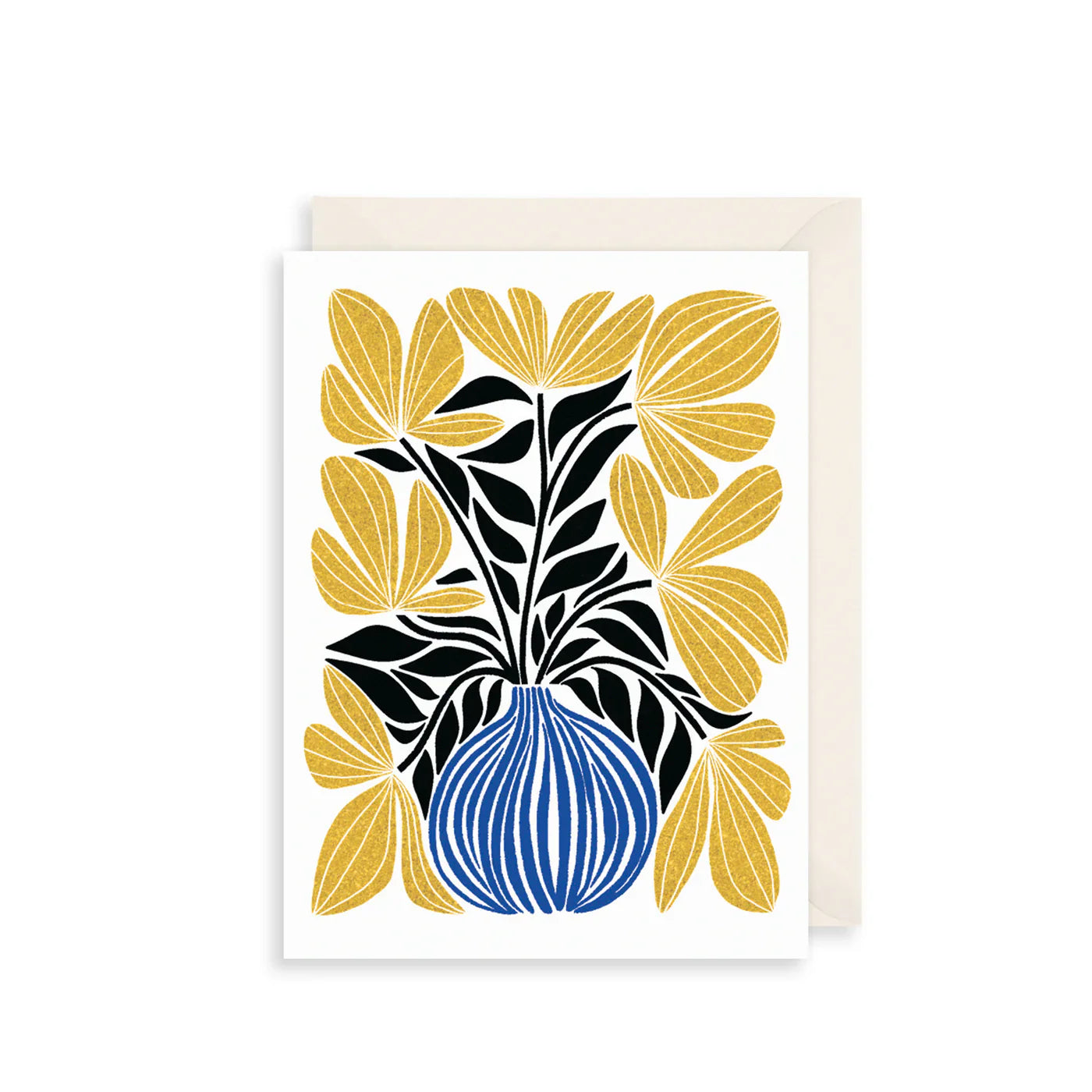 Golden Flower Vase