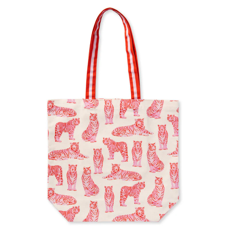 Pink Tigers Tote Bag