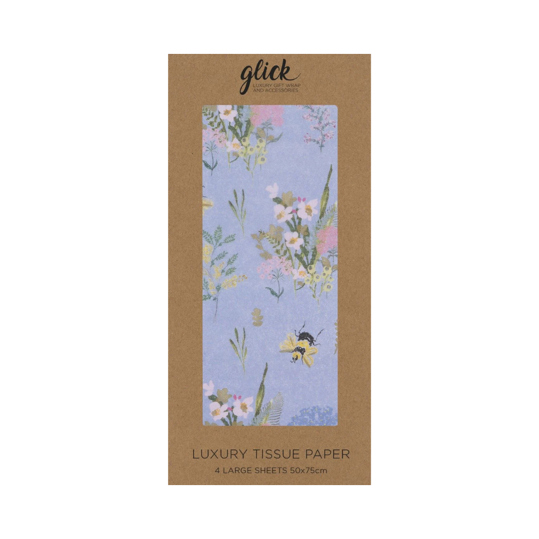 Tissue Wrap Blue Bees