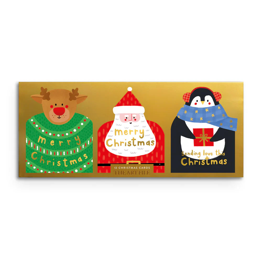 Christmas Characters - 12x Card Box