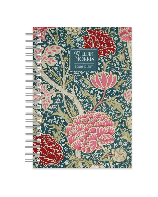 William Morris A5 Wiro Diary 2026