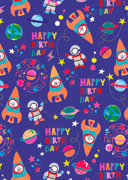 Rocket Boy Gift Wrap