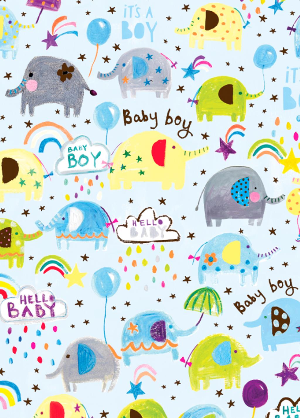 Baby Boy Gift Wrap