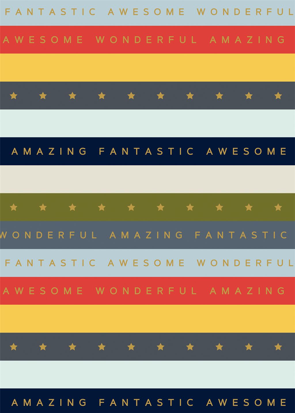 Birthday Stripe Flat Wrap Sheet