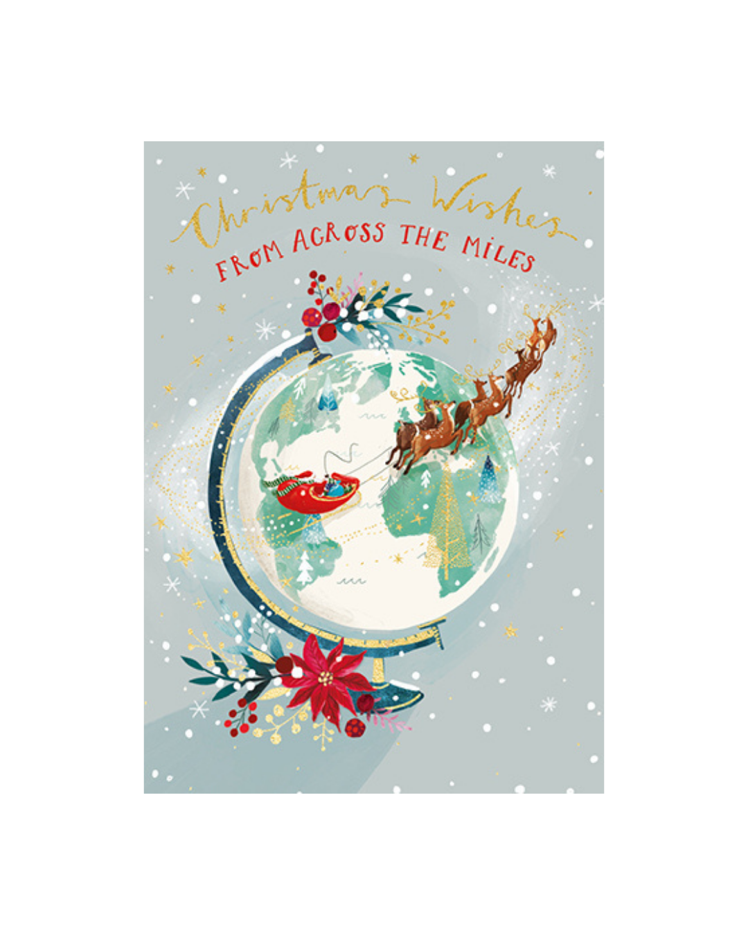 Card Across The Miles/Magical Christmas Globe