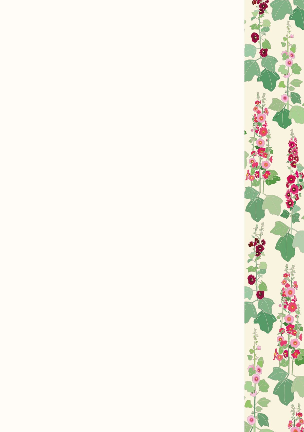Writing Set Hollyhocks